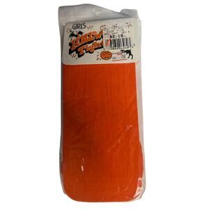 Vintage 90s Orange Halloween Girls (size 12-14) Tights Unopened New Sealed NOS